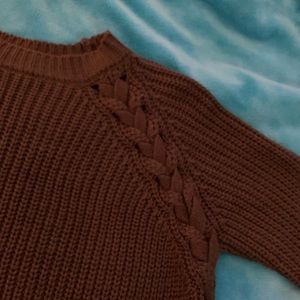 Olive green knit sweater